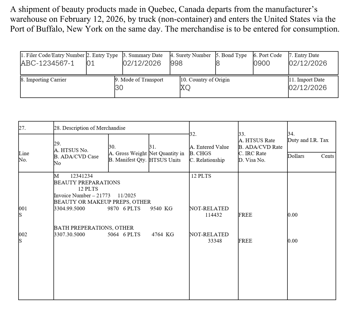 Exhibit, page 1 of 1