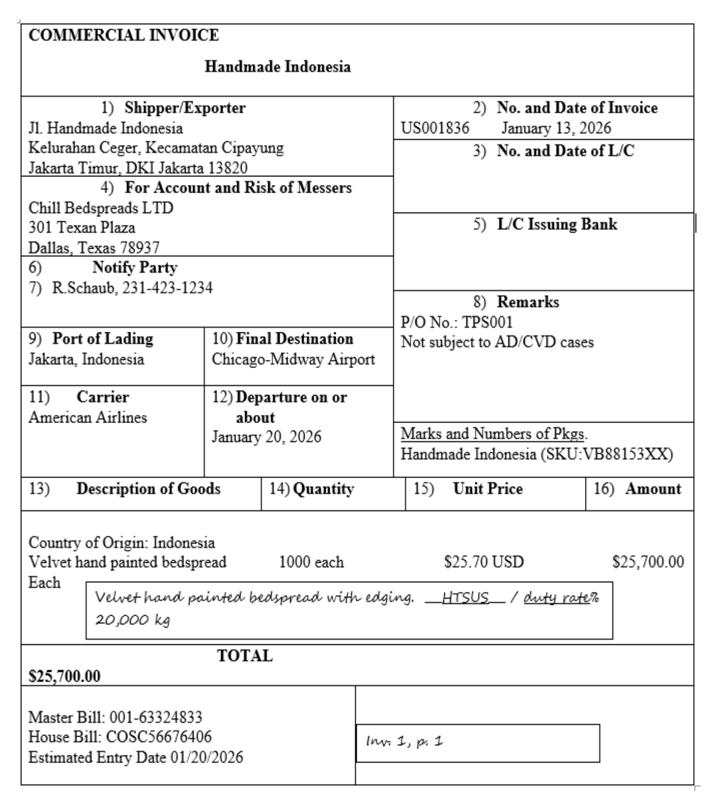Exhibit, page 2 of 2
