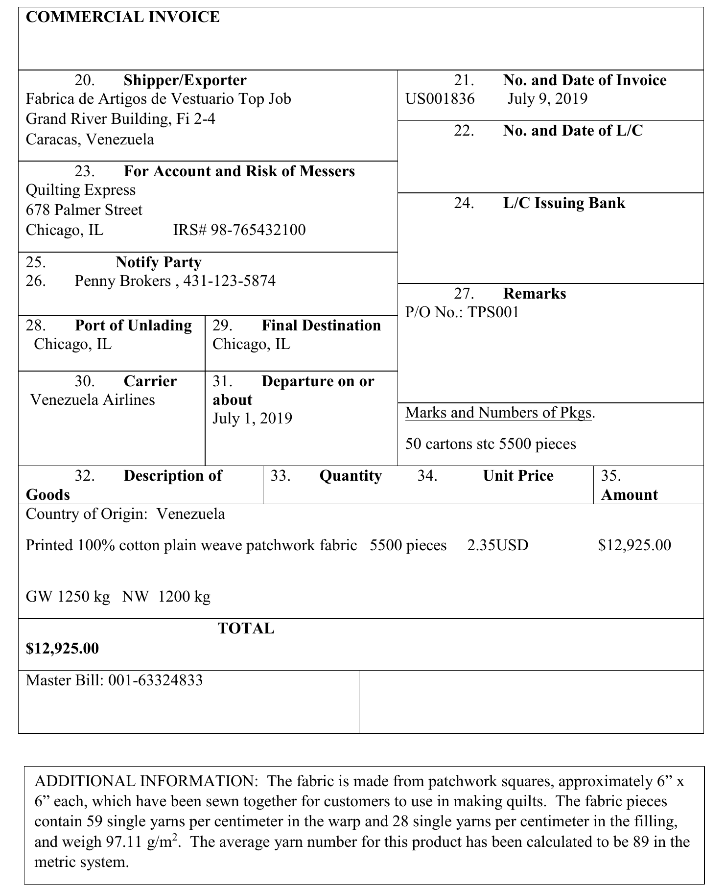 Exhibit, page 1 of 1
